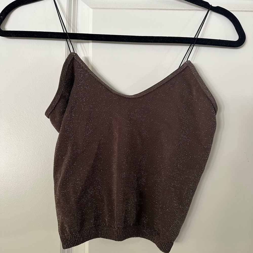 Free People Intimately Bungee Sparkly Crop Top
